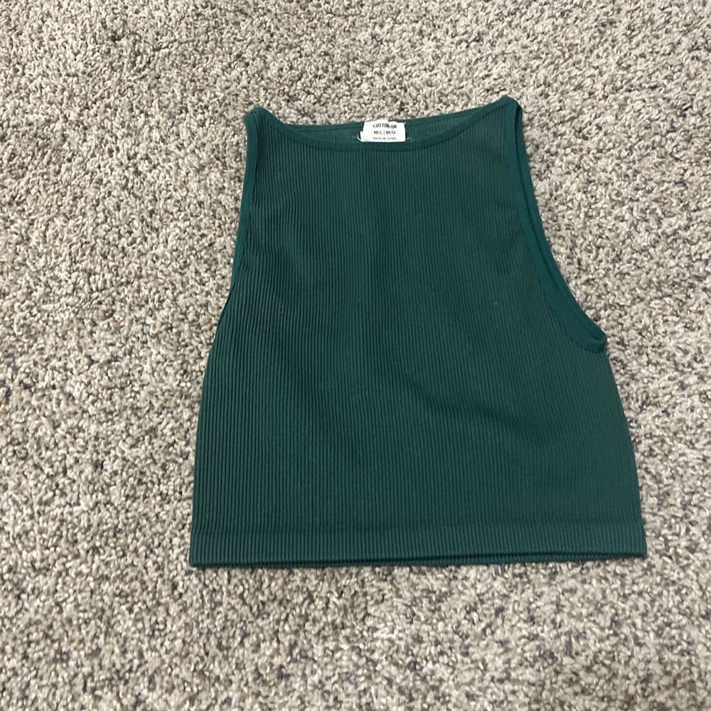 Green Cotton on tank
